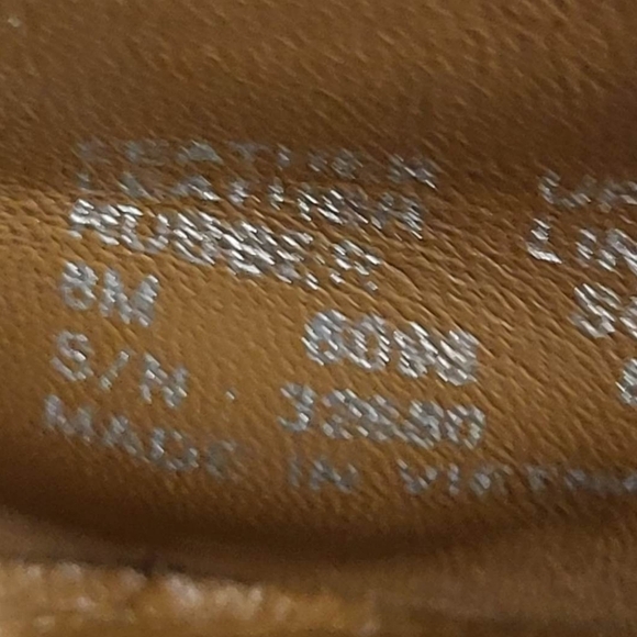 Tory Burch Minnie Royal Tan Leather Travel Ballet Flats Size 8M - Picture 12 of 13